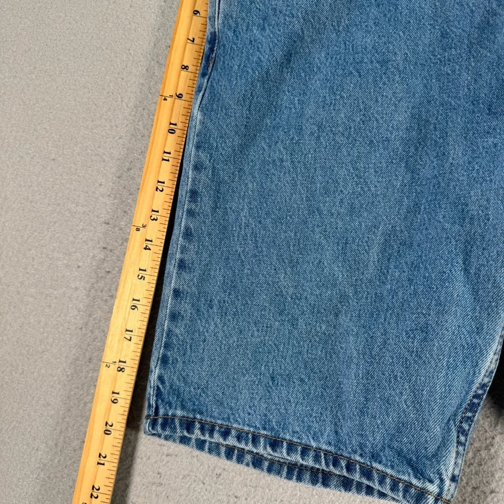 Levis 405 Denim Jeans Shorts Mens 36 Blue Lightwash Jorts Bermuda Classic 9